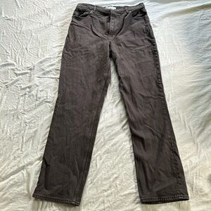 Abercrombie & Fitch 90s Straight Ultra High Rise - Brown 10L 30L 32"